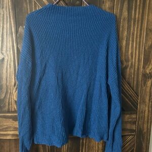 Cozy Blue Knit Sweater